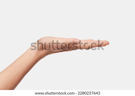 Similar – Image, Stock Photo a female hand holds an electronic tablet and five yellow virtual stars above the screen. User rating of the application, service. Quality Rating