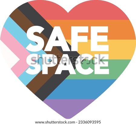 Safe space LGBT pride symbol