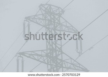 Similar – Image, Stock Photo surreal | power pole in morning light as reflection in a puddle