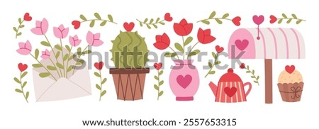 Similar – Image, Stock Photo Cactus Heart Happy