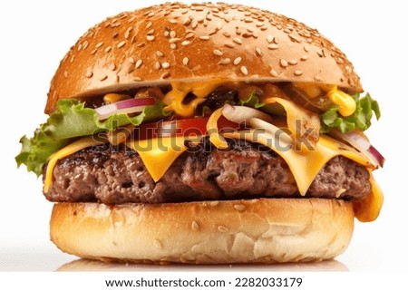 Similar – Foto Bild Rindfleisch-Burger für Hamburger auf dem Flammengrill