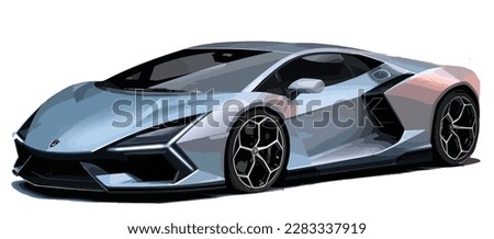 Luxury premium realistic fast speed silver coupe sport colour white elegant new 3d car urban metal power style model lifestyle business work modern art design vector template isolated background