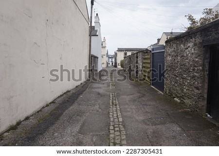 Similar – Image, Stock Photo A street alley in Portugal with shops