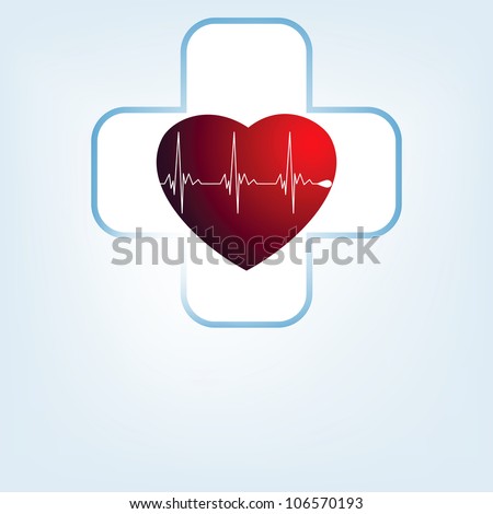 Heart Medical Cross. Eps 8 Vector File Included - 106570193 : Shutterstock