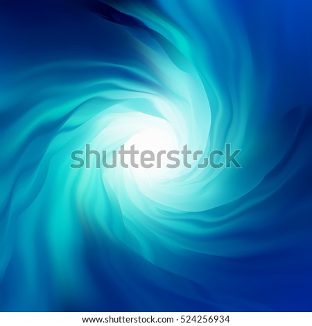 Blue spiral wormhole. EPS 10 vector file included