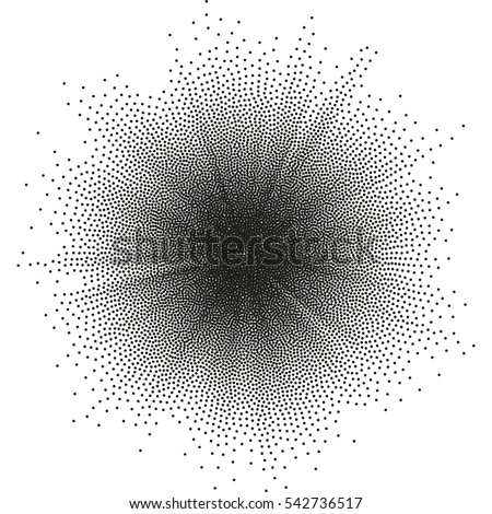 Technology pattern with multiple dot particles. Plasma space burst background. Futuristic big data illustration. Digital galaxy illustration. Infinite space wallpaper. EPS 10 vector file included