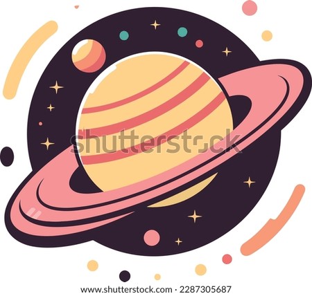 vector of planet logo mascot