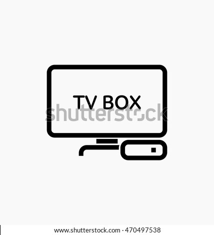 TV box / IPTV vector icon.