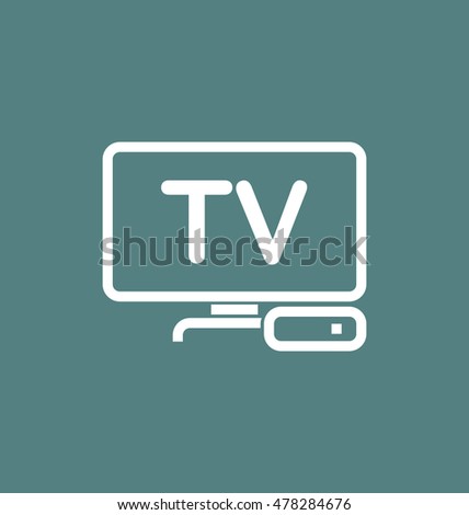 TV box / IPTV vector icon.