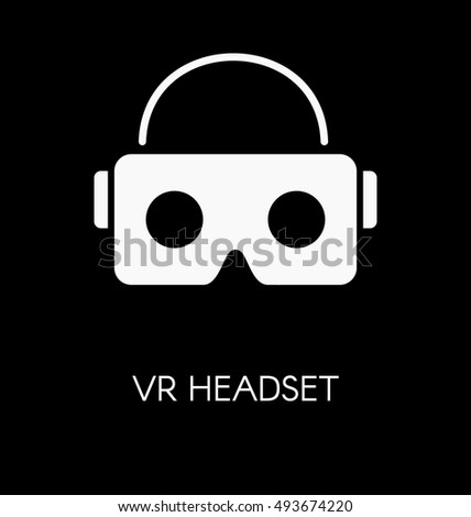 VR glasses for smartphone vector illustration. Virtual reality box for smartphone. 