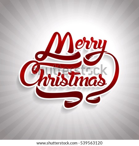 Christmas Greeting Card Text. Merry Christmas Lettering Illustration. - 539563120 : Shutterstock