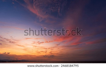 Similar – Image, Stock Photo Sunset sunset Evening Sky