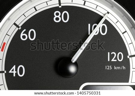 Similar – Image, Stock Photo 100 km/h speed limit on highways Energy saving. Oil imports from Russia, Ukraine war