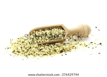Similar – Image, Stock Photo Shelled hemp seeds superfood in white bowl