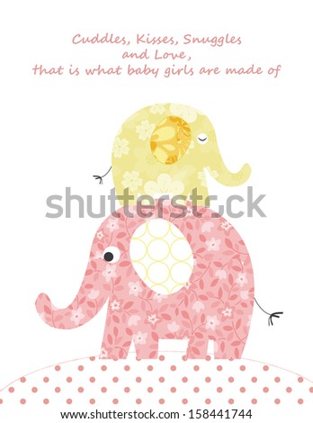 Elephant nursery art