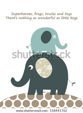 Elephant nursery art