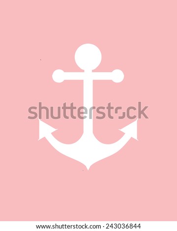 Nautical anchor nursery art
