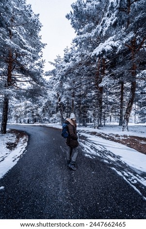 Similar – Foto Bild Verschneite Sierra de Guadarrama