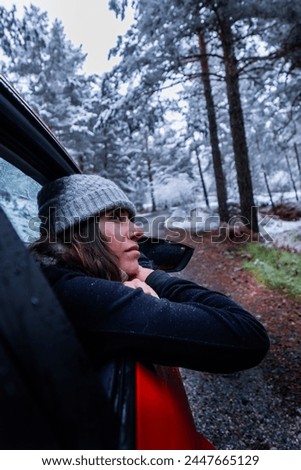 Similar – Foto Bild Verschneite Sierra de Guadarrama