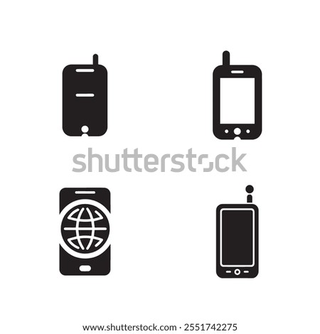 Various model of mobile icon.