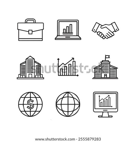 Set of flat design icons for web and mobile applications. Vector illustration.