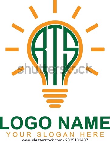rts letter Light Bulb Logo Illustrations, Royalty-Free Vector Graphics