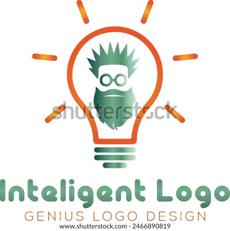 Expert Lighting Bulb innovation text wordmark logo design icon element vector logo design