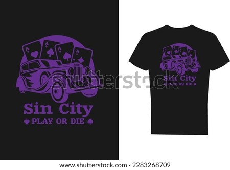 Sin City Vector T shirt design Vintage Style