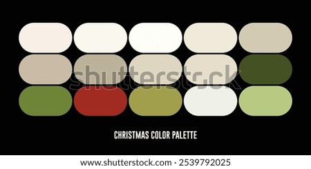 Christmas color palette  without code