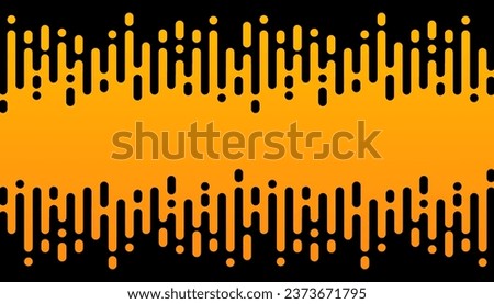 Abstract yellow composition with a slight gradient, vertical stripes with rounded ends.