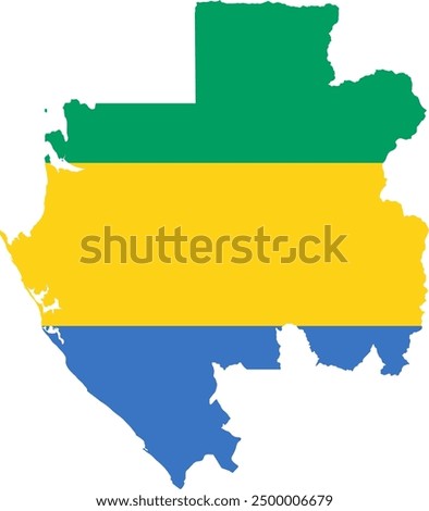 Gabon Flag National Flag  Gabon Flag Map