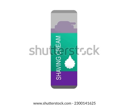 illustration of shaving cream for decoration work or for commercial promotion