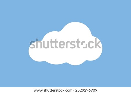 Big vector set of cloud shapes. Simple cute cartoon design.
Modern icon or logo collection Cloud Snow Weather forecasting, 
Snowy weather, blue, winter,