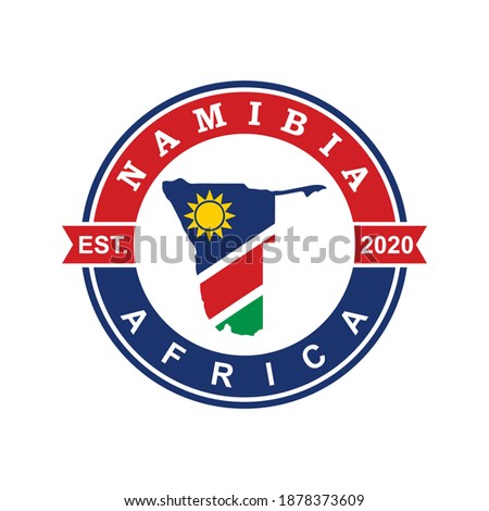 Namibia Map Vector , Country Logo