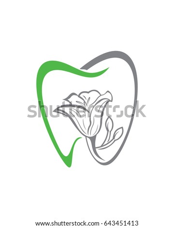 Lily Dental, Flower Dental Logo, Dental Logo