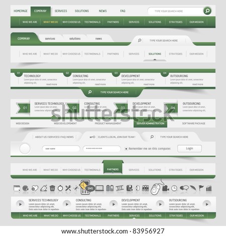 Web site navigation elements