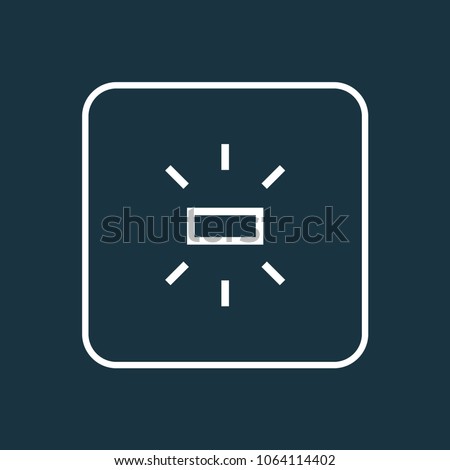Brightness icon line symbol. Premium quality isolated wb sunny element in trendy style.