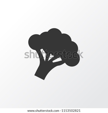 Nutrition icon symbol. Premium quality isolated broccoli element in trendy style.