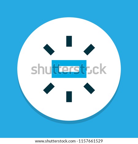 Wb sunny icon colored symbol. Premium quality isolated brightness element in trendy style.
