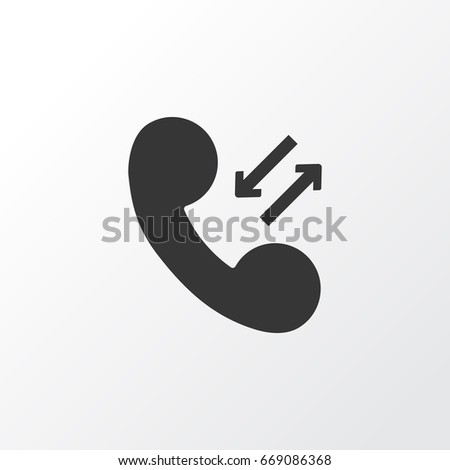Phone Icon Symbol. Premium Quality Isolated Call Element In Trendy Style.