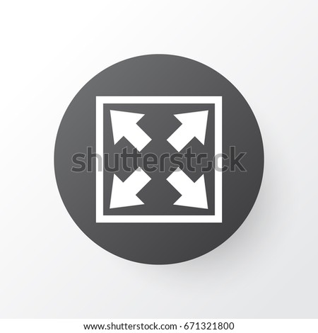 Widen Icon Symbol. Premium Quality Isolated Enlarge Element In Trendy Style.