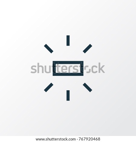 Brightness icon line symbol. Premium quality isolated wb sunny element in trendy style.