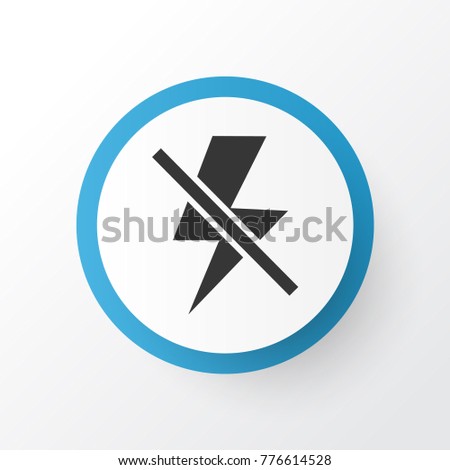 Flash off icon symbol. Premium quality isolated lightning element in trendy style.