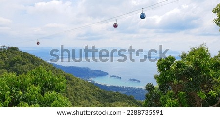 Image, Stock Photo Langkawi Cable Car Summer