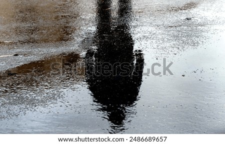 Similar – Image, Stock Photo Reflection in a rainwater barrel