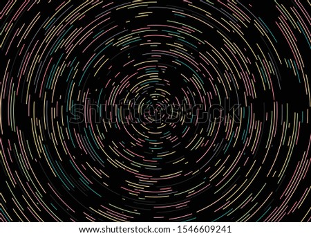 Colorful Universe Circular Distribution Computational Generative Art background illustration