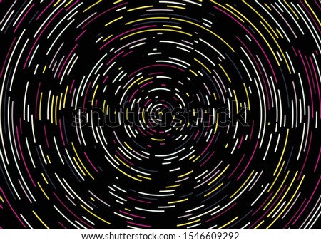 Colorful Universe Circular Distribution Computational Generative Art background illustration