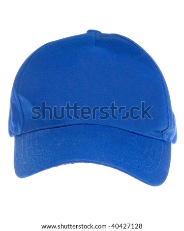 Blue Cap Isolated On White Background Stock Photo 40427128 : Shutterstock