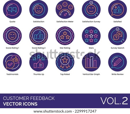 Customer Feedback including 5-stars, App-rating, Balloon-hearts, Check-list, Comments, Completed-survey, Customer-feedback, Fill-up-form, Group-feedback, Happy, Heart, Hearts, Help
