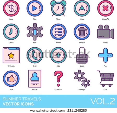 Most Used Icons including Add, Arrow, Bell, Book, Brain, Calendar, Call, Camera, Car, Cart, Cat, Check Tick, Circle, Clock, Close X, Company, Computer, Contact, Cross, Customer, Dashboard, Database